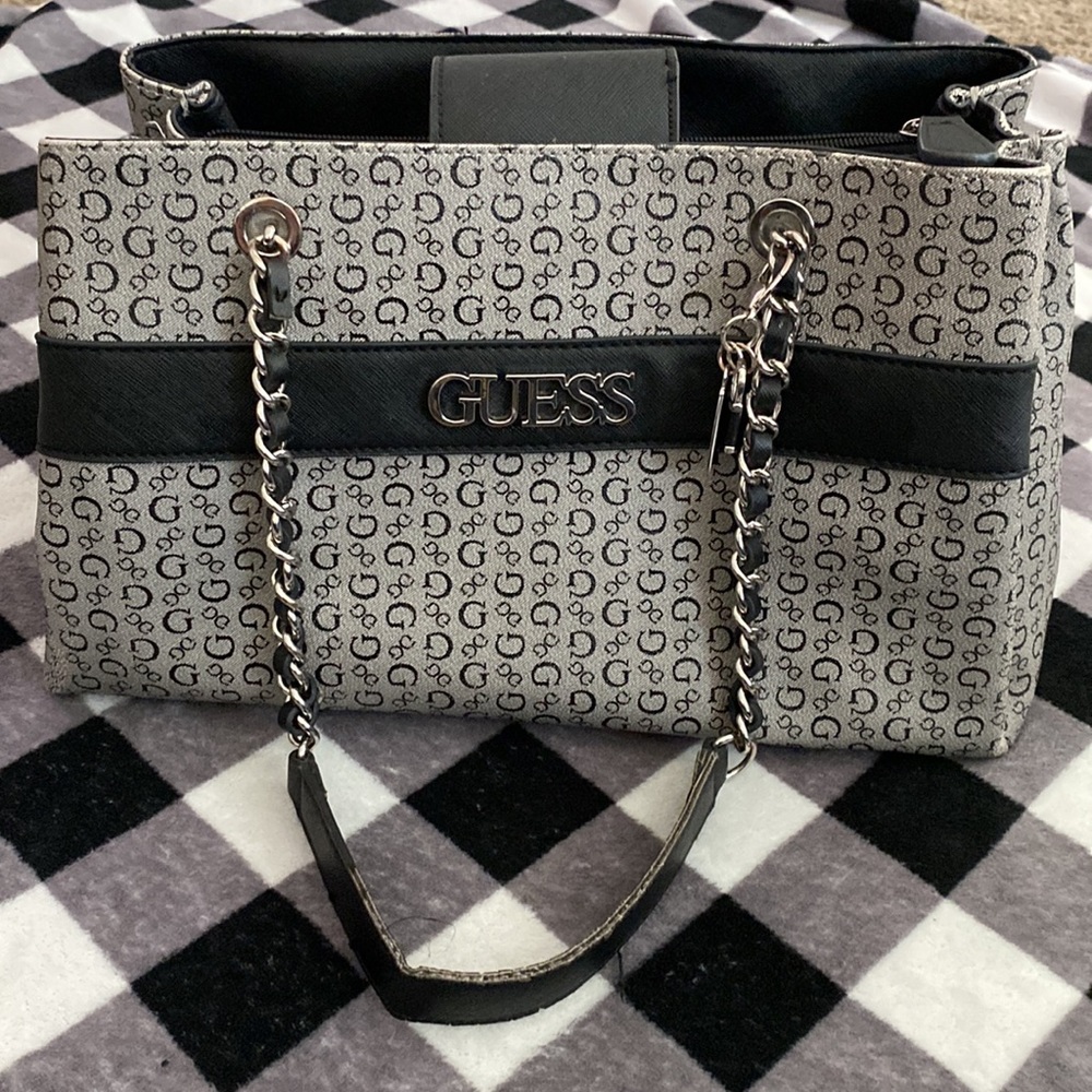 Black & Gray Guess Purse